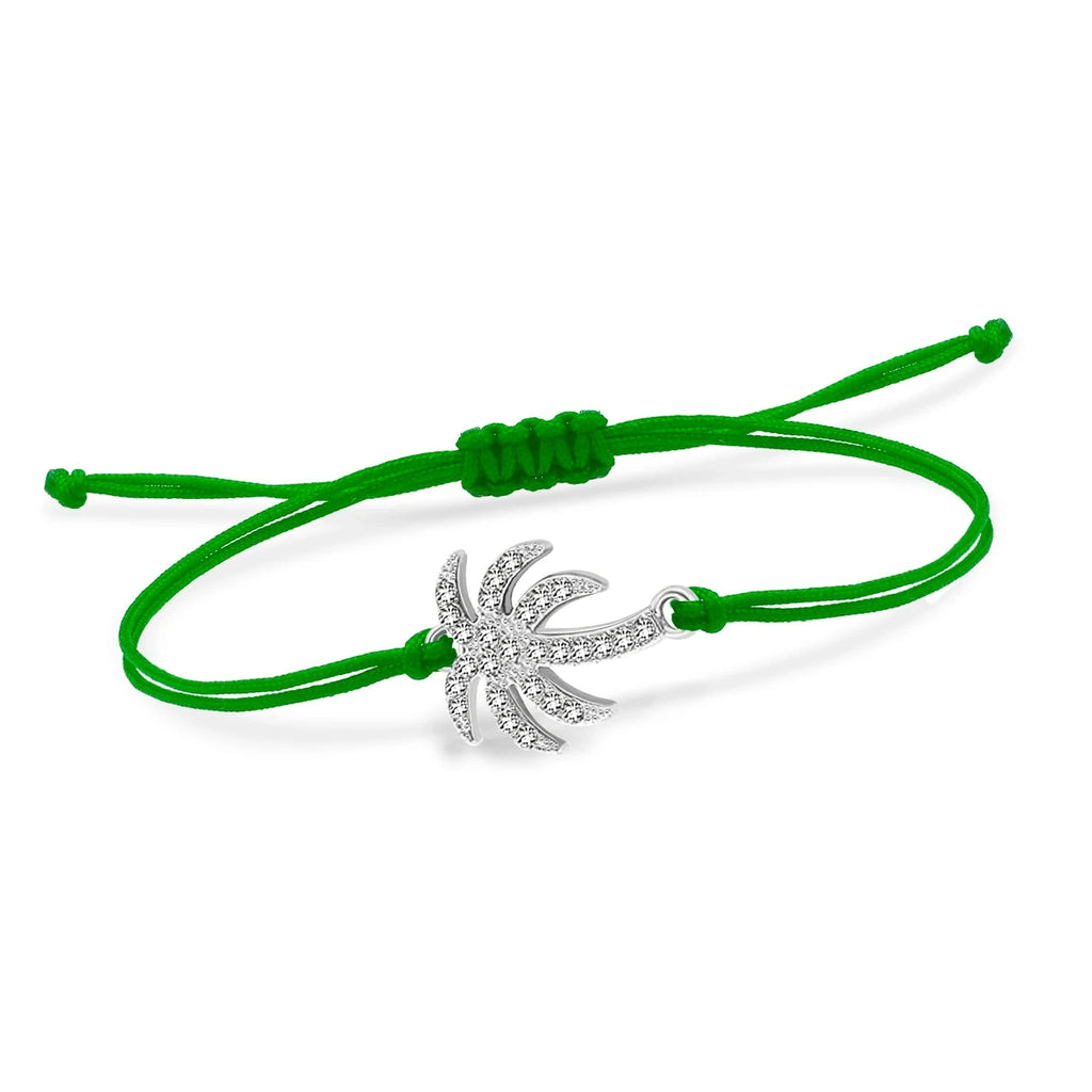 Bracciale in Corda Palma con Strass 