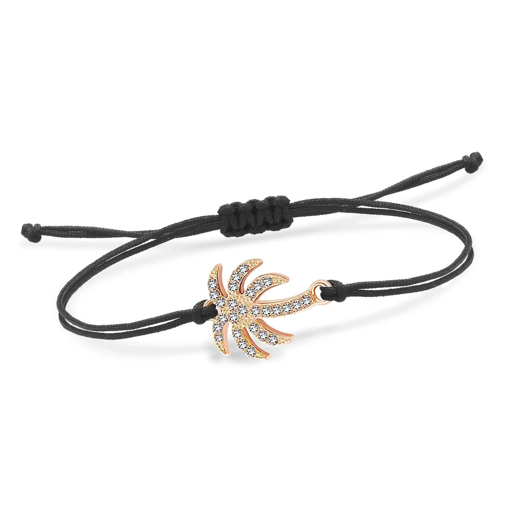 Bracciale in Corda Palma con Strass 