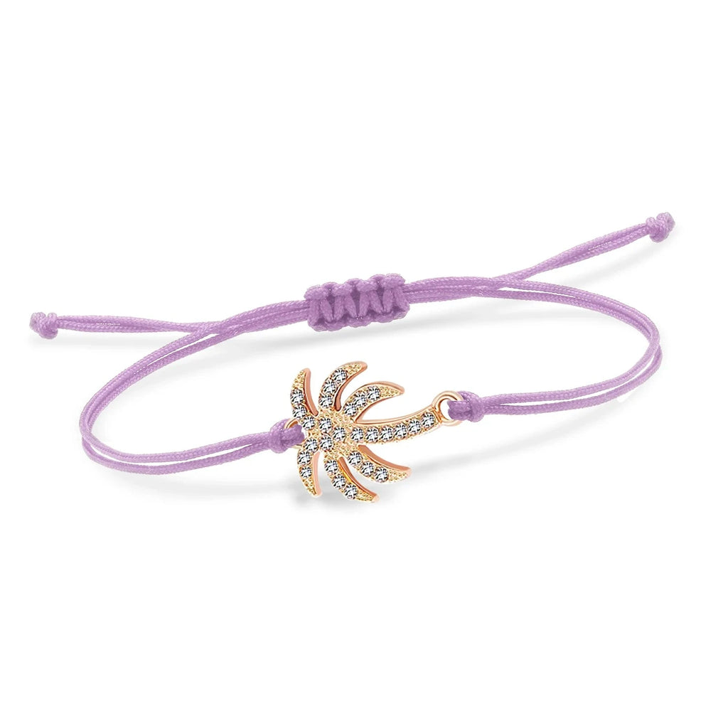 Bracciale in Corda Palma con Strass 