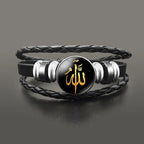 Armband i guld arabiskt muslimskt läder med Allah