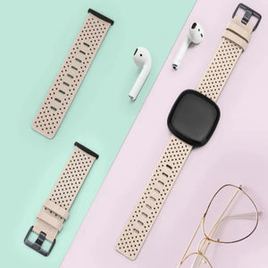 Bracelet en Cuir Montre Fitbit Versa 3 Versa 4 Sense 2