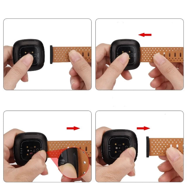 Brățară din piele pentru ceas Fitbit Versa 3 Versa 4 Sense 2 