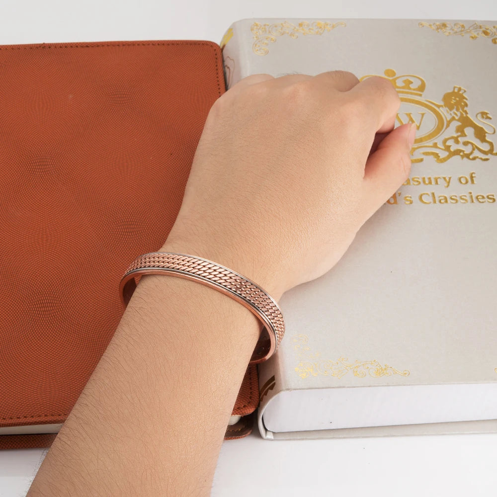 Bracelet en Cuivre Torsadé