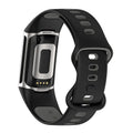 Bracelet en silicone pour montre Fitbit Charge 5, Charge 6 noir