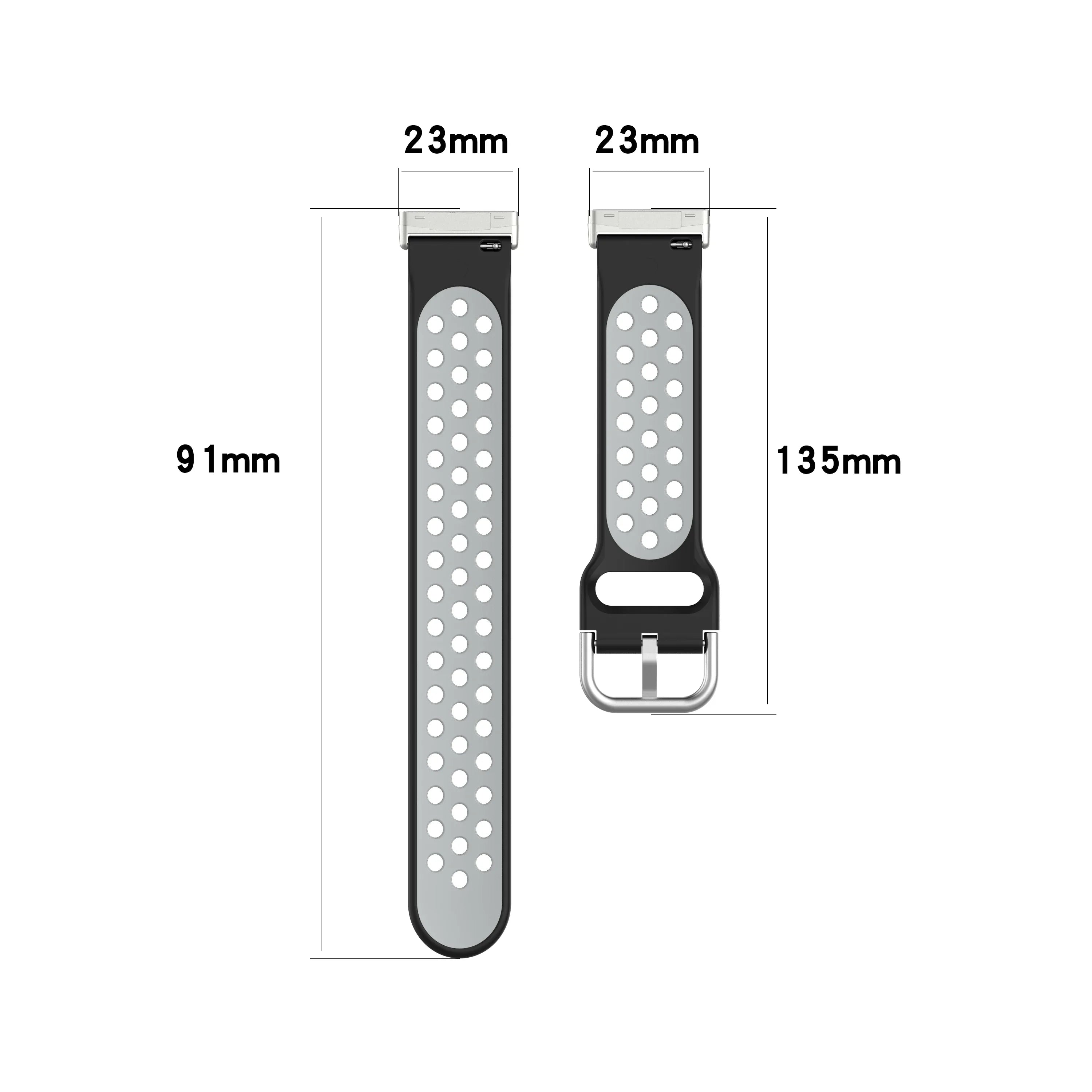 Silikonarmband für Fitbit Versa 3, Versa 4, Sense 1 und Sense 2 Uhr 