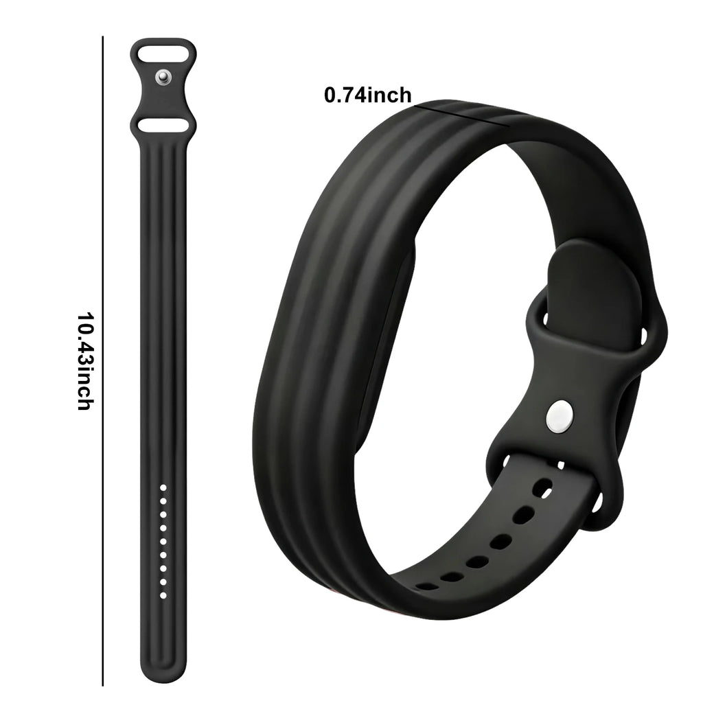 Bracelet en silicone pour montre Google Fitbit Air noir