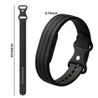 Bracelet en silicone pour montre Google Fitbit Air noir