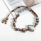 Bracelet en Tresse Coquillage Bleu
