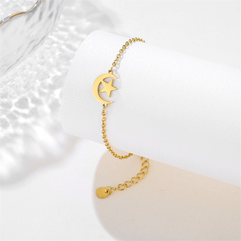 Bracelet Etoile et Lune Femme