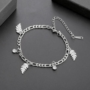 Bracciale Foglia di Palma e Zircone 