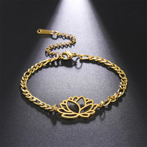 Bracelet Fleur de Lotus Femme or