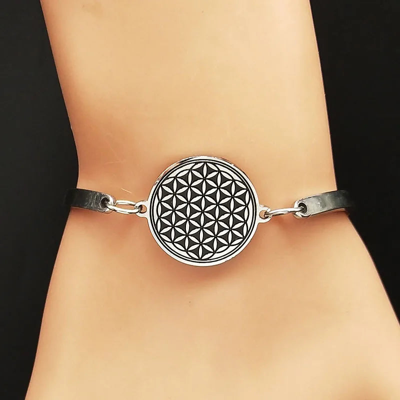 Bracelet Fleur de Vie Gourmette Mandala