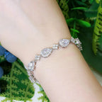 Bracelet Goutte d'Eau en Zircon argent
