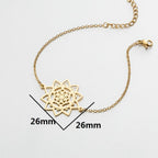 Bracelet Fleur de Vie Mandala Gourmette Dawapara Femme