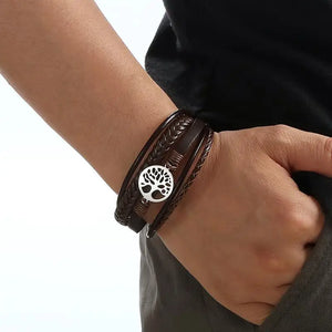 Bracelet Homme En Cuir Arbre de Vie style 4