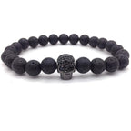 Bracelet Homme Perle Tête de Mort