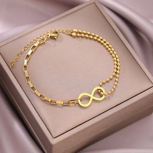 Bracelet Infini Or Ou Argent or