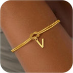 Kezdőbetűs és csomós karkötő - betű 