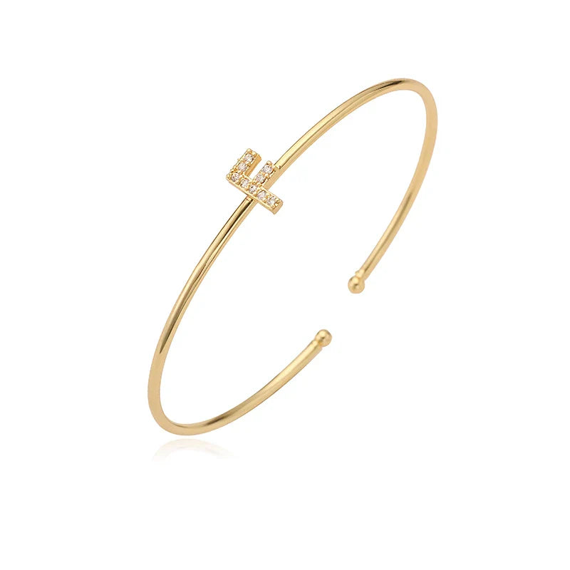 Minimalistisches Initialen-Armband f