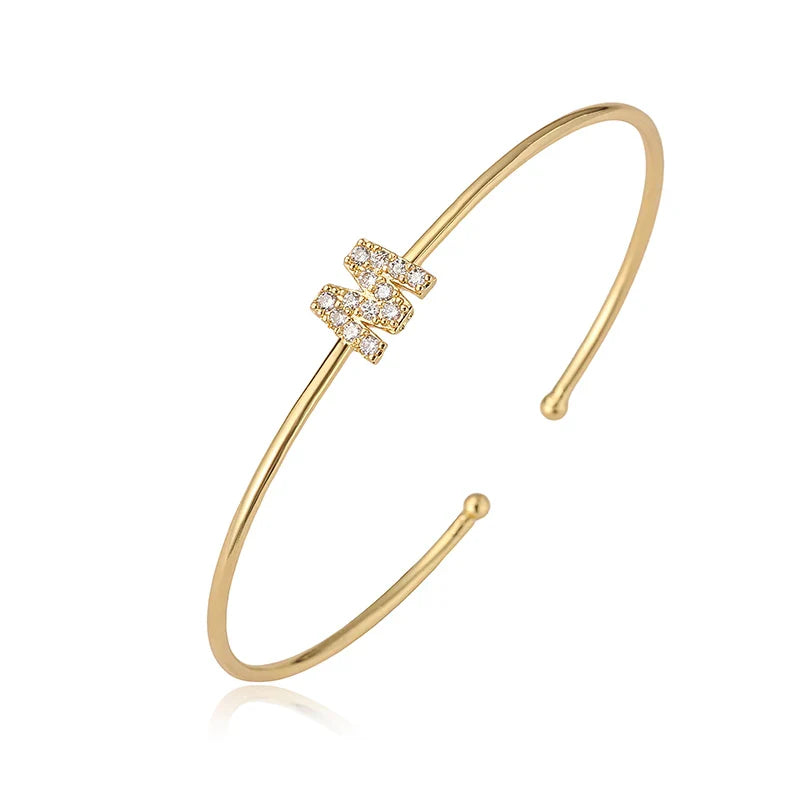Minimalistisches Initialen-Armband m