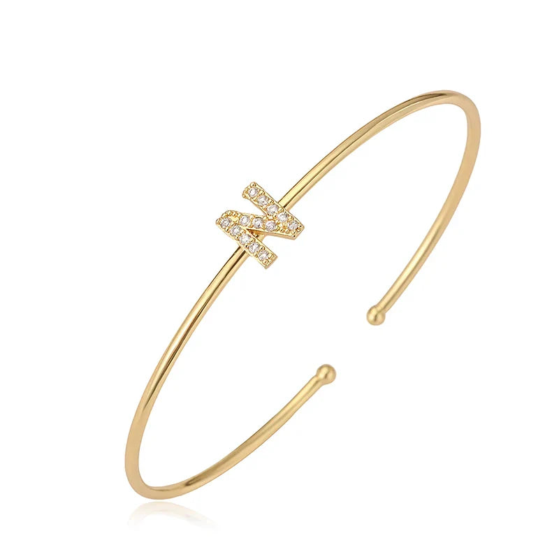 Minimalistisches Initialen-Armband n