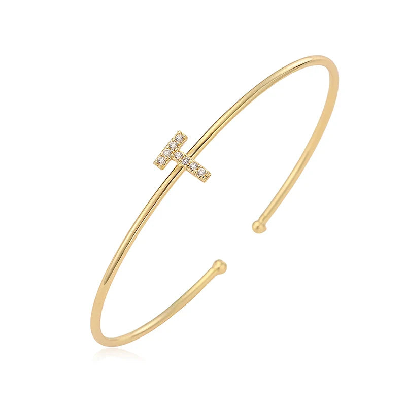 Minimalistisches Initialen-Armband t