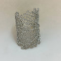 Bracelet Large Corail Femme argent