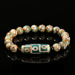 Bracciale Gourmette in Pietre di Agata Buddhista