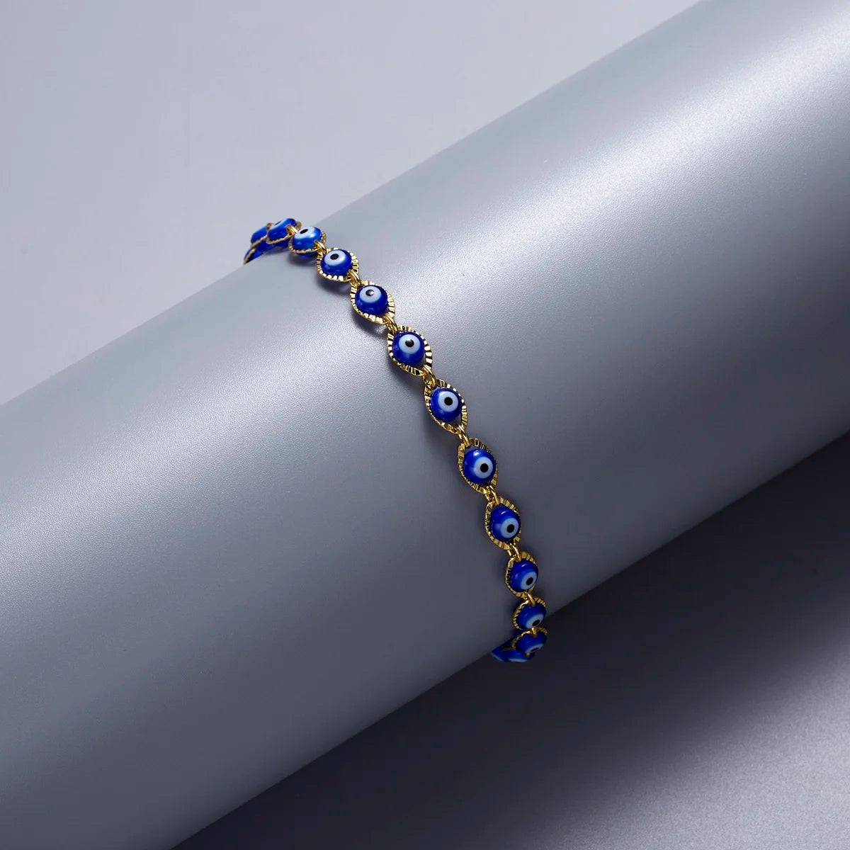 Bracelet Mauvais Oeil Bleu Style Bohème