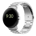 Bracelet Montre en Acier Trempé Smartwatch Google Pixel Watch 1 & 2 argent