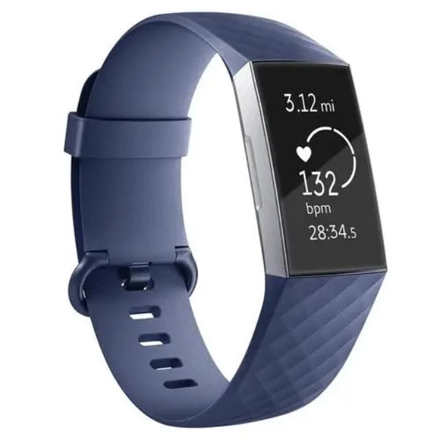 Bracelet Montre Fitbit Charge 3 & Charge 4 bleu marine