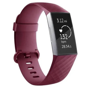 Bracelet Montre Fitbit Charge 3 & Charge 4 bordeau