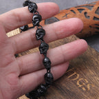 Multiple Skull Bracelet Black