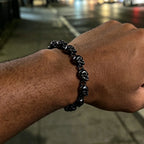 Multiple Skull Bracelet Black