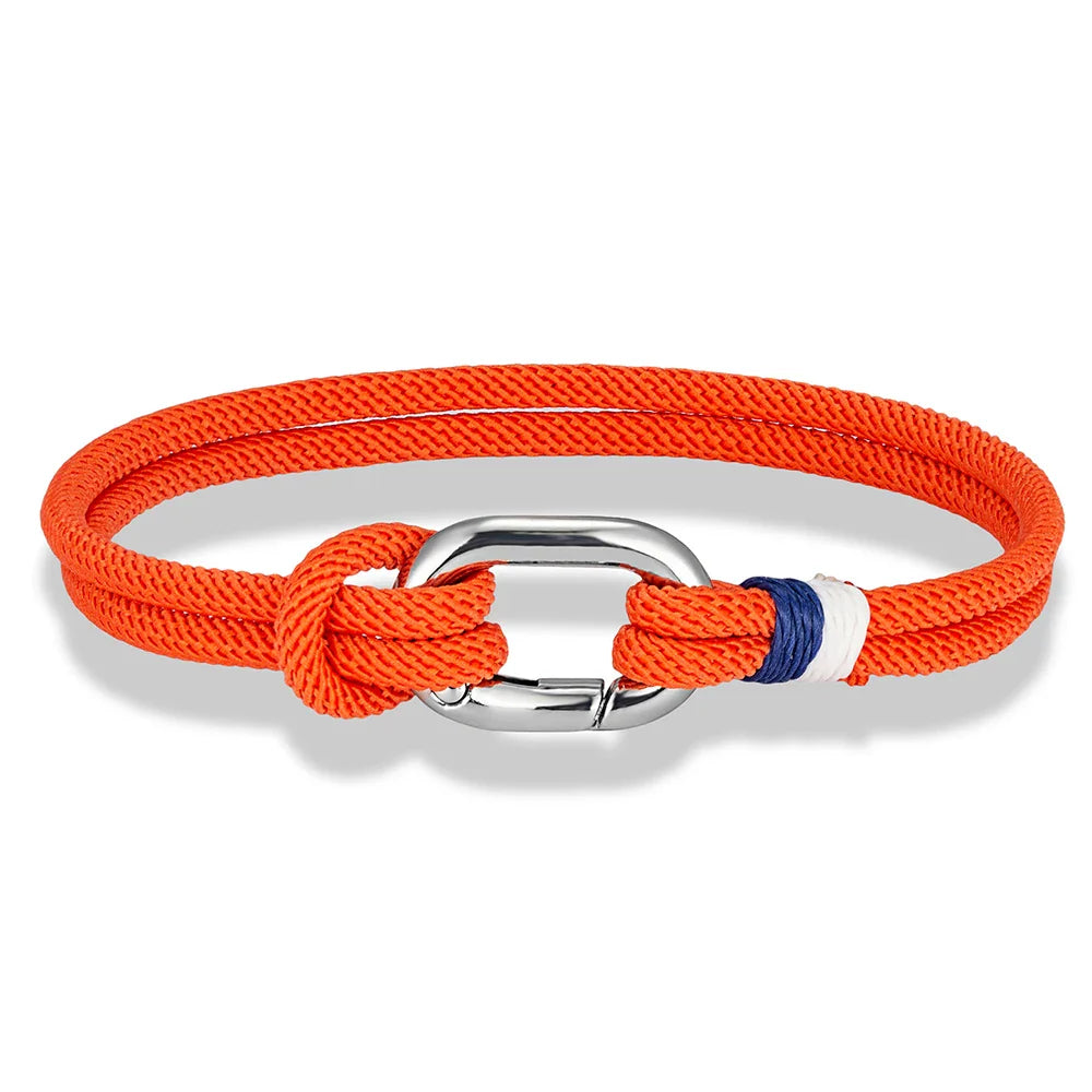 Nautisk armbånd i flettet reb med knude til mænd eller kvinder 