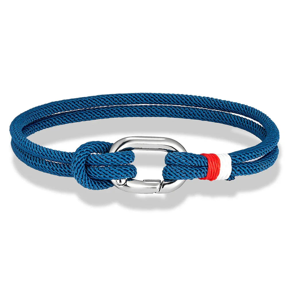 Nautisk armbånd i flettet reb med knude til mænd eller kvinder 