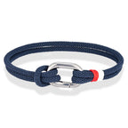 Nautisk armbånd i flettet reb med knude til mænd eller kvinder 