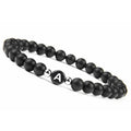 Bracelet noir initiale a