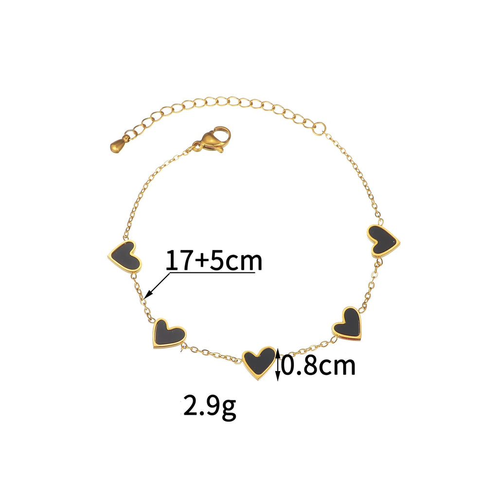 Bracelet nuancier de coeurs