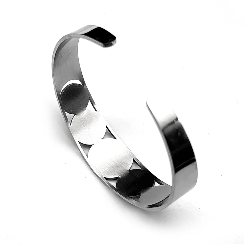 Bracciale aperto con lettere in ebraico ebraico argento