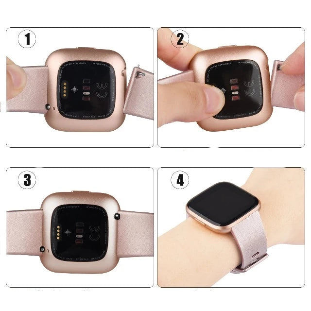 Kimaltava ranneke Fitbit Versa 1 Versa 2 -kellolle 