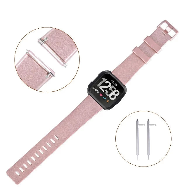 Kimaltava ranneke Fitbit Versa 1 Versa 2 -kellolle 