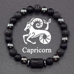 Bracelet Perles Signe du Zodiaque 12 Constellations capricorne