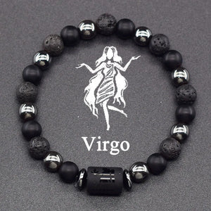 Bracelet Perles Signe du Zodiaque 12 Constellations vierge