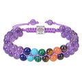 Bracelet Pierre 7 Chakras Amethyste