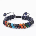 Bracelet Pierre 7 Chakras Noir