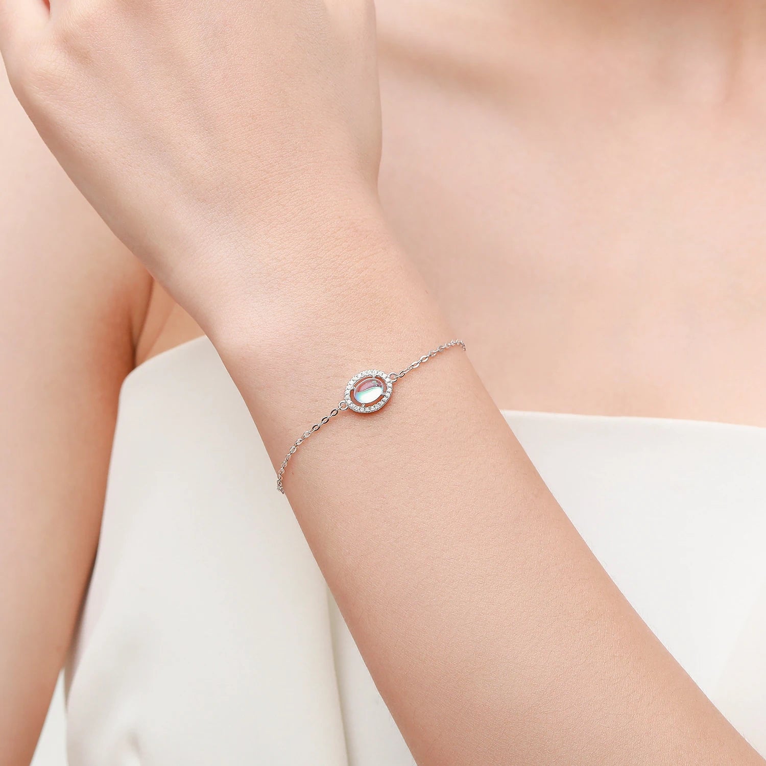 Bracelet pierre de lune "Moonstone"