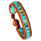 Bracelet Pierre Jaspe Turquoise