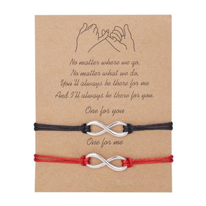 Bracelet pour Couple Amoureux (Lot de 2 Bracelets) infini