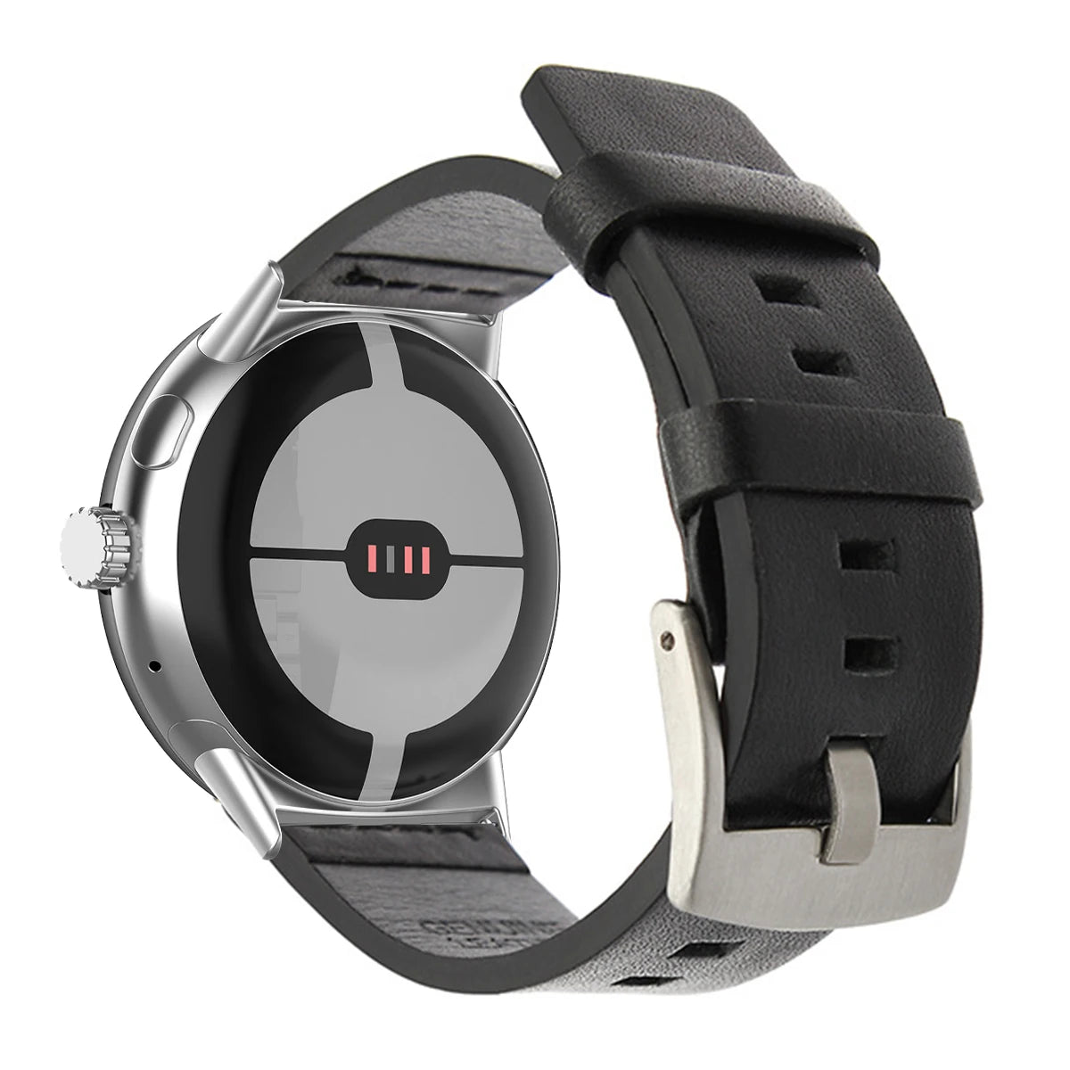 Bracelet pour Google Pixel Watch en cuir marron 1, 2, 3, 41mm 45mm noir